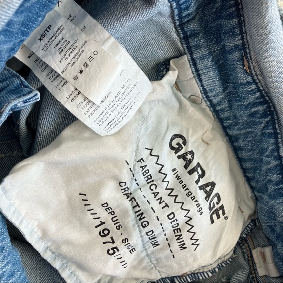 Garage Distressed Denim Overalls - Picture 8 of 8